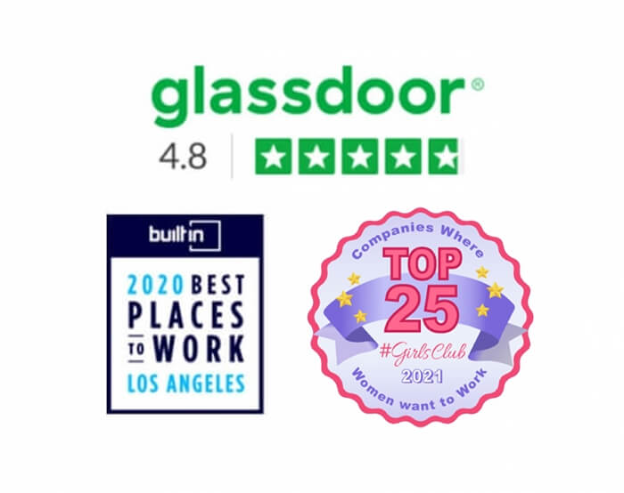Built in LA and Glassdoor logo